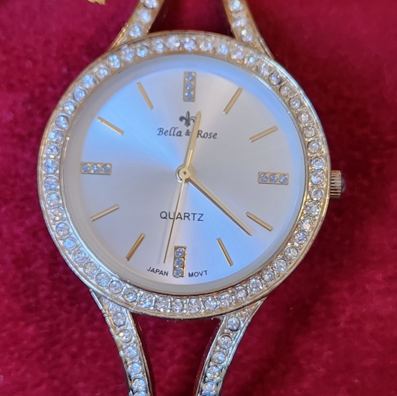 Bella & Rose Quartz watch. NEW BATTERY. NO WEAR. ELEGANT - Picture 3 of 6